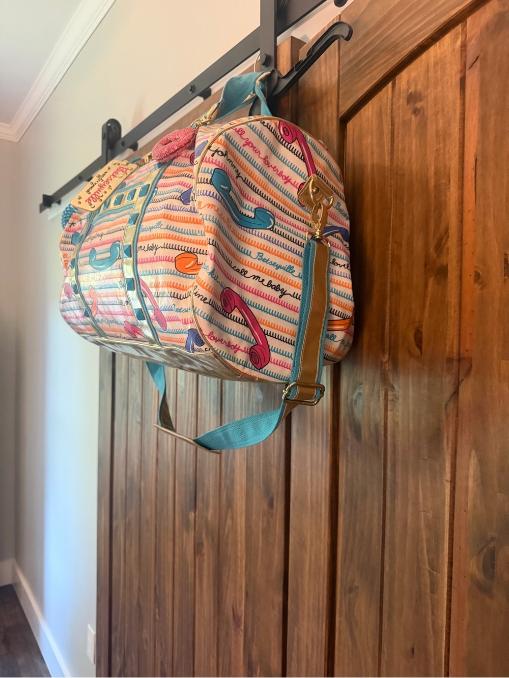Betseyville by Betsey Johnson “Call Me” duffel bag - Picture 2 of 12